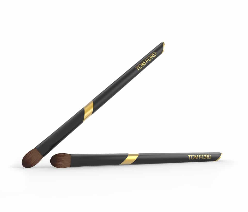 Tom Ford brush design concept black and gold 3D renderings